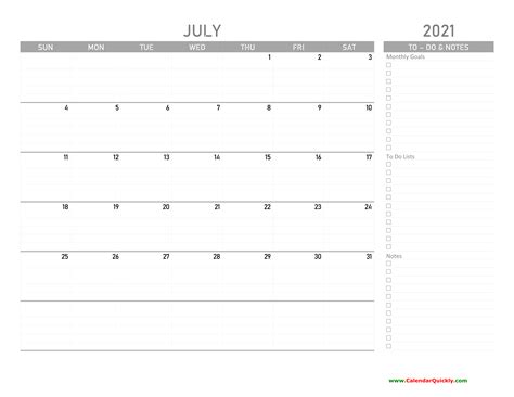 It will take you to the printing page, where you can take the printout by clicking on the browser print button. July 2021 Calendar with To-Do List | Calendar Quickly