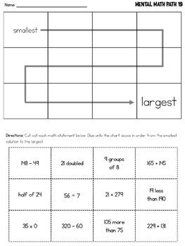 Division interactive worksheet for grade 3. Grade 3 Mental Math Worksheets - Addition Subtraction Multiplication Division