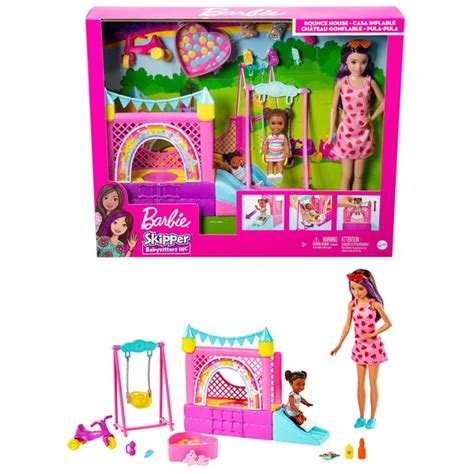 Barbie Skipper Bounce House Playset Smyths Toys Ireland