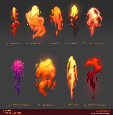 Artstation Volcanic Anivia Vlad Bacescu Digital Art Tutorial Art