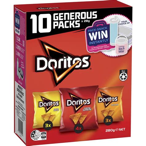 Doritos Doritos Variety Multipack Chips 10 Pack Woolworths