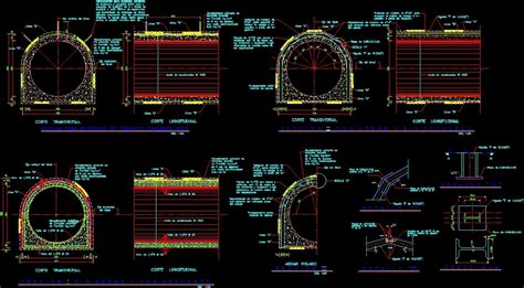Tunnel Section Dwg Section For Autocad Designs Cad