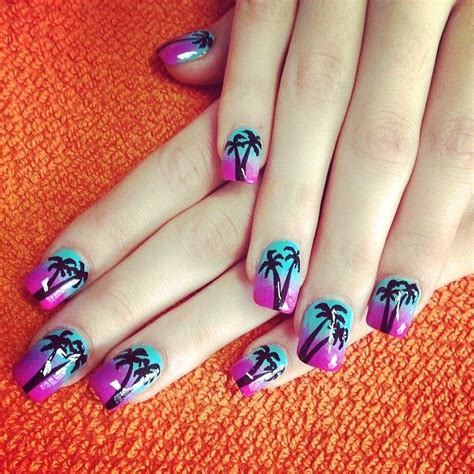 pin by glitties glitter on nail art ideas and inspiration tropical nails tropical nail art