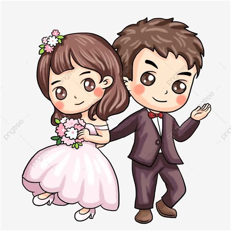 #wedding couple png Painted Western Style Wedding Couple, Illustration ...