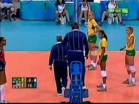 A warning issued to any player. 2004 Olympic game women volleyball Logan Tom got a yellow card - YouTube