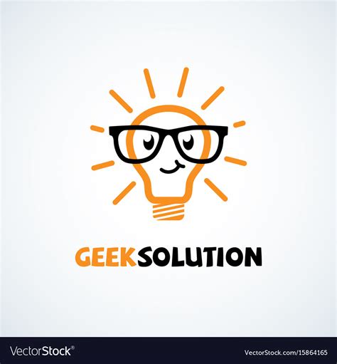 Geek Logo Royalty Free Vector Image Vectorstock