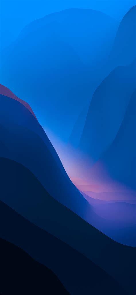 Monterey 6k Blue Modd Dark By Ispazio Blue Wallpaper Iphone