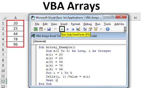 Vba Arrays How To Use Excel Vba Arrays With Examples