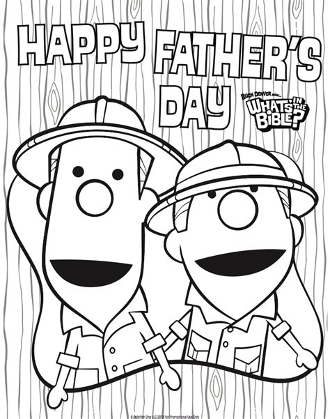 You can make the outline of your father alone through this photo and color it. Father's Day Coloring Page - Whats in the Bible