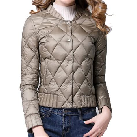 2018 Spring Winter Ultra Light Down Jacket Casual Female Portable Duck