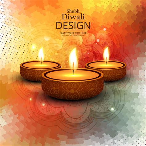 Happy Diwali Diya Oil Lamp Festival Background Illustration 252096