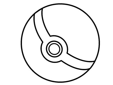 Poke Ball Coloring Page Coloring Pages 4 U