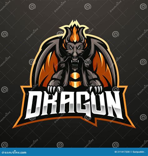 Dragon Esports Logo Stock Vector Illustration Of Esports 211417330