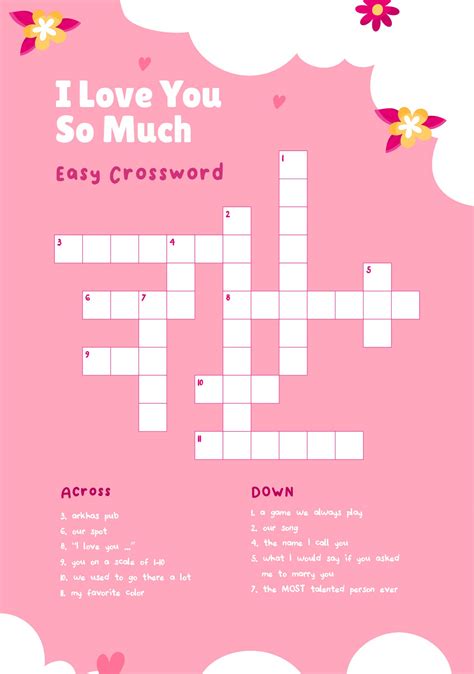 4 Best Very Easy Crossword Puzzles Printable Pdf For Free At Printablee