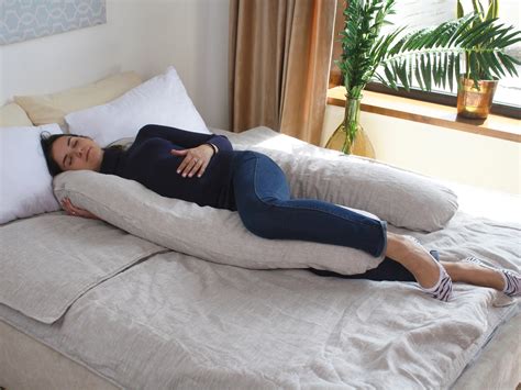 Adult Full Body Pillow Natural Linen Breathable U Shape Etsy