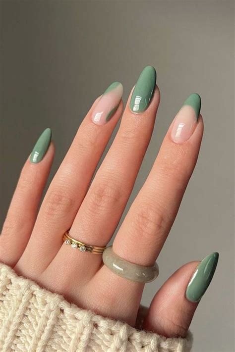 45 Sage Green Nails To Try This Month Sage Green Nails Designs For Inspo