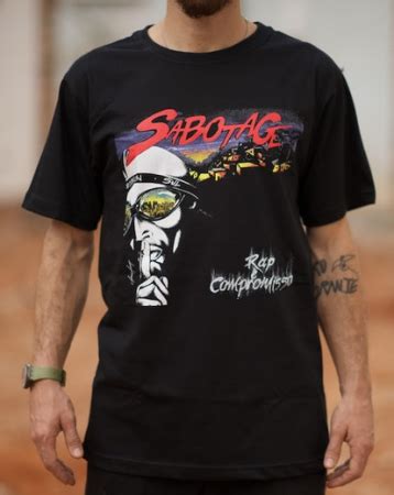 Camiseta Sabotage Rap Compromisso Preta Gringos Records
