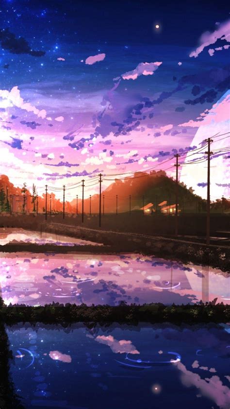 Anime Landscape Phone Wallpaper Cavezik