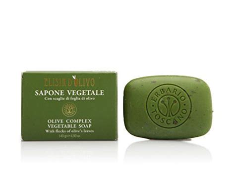 Erbario Toscano Olive Complex Soap Olive Leaves Handwritten Ts