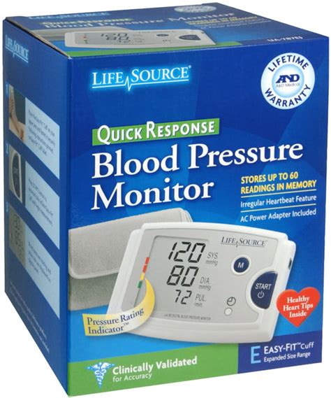 Lifesource Blood Pressure Monitor Digital Automatic Medium Cuff 60
