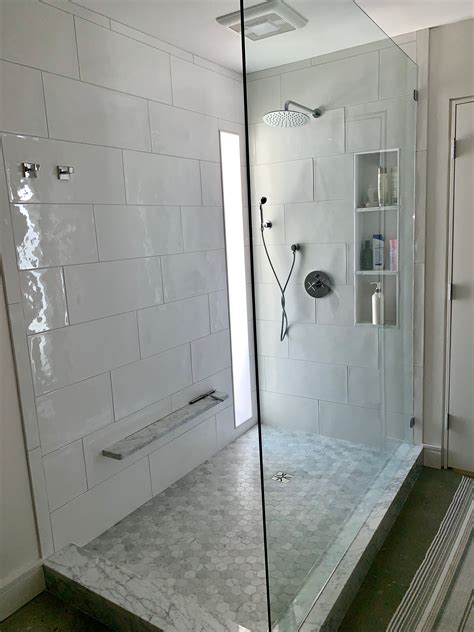 Pin By Shauna M On Home In 2020 Glass Shower Wall Master Bathroom Makeover Bathroom Remodel