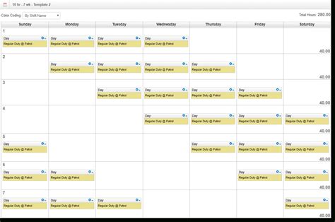 Sample 12 Hour Weekend Schedule Best Calendar Example