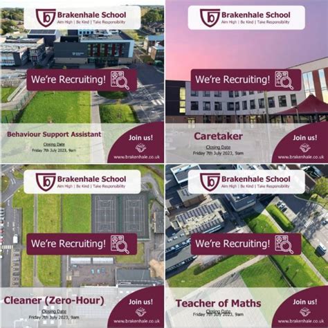 Brakenhale School New Vacancies