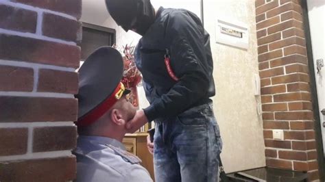 Tough Skinhead From The Threshold Fucks The Throat Of A Policeman With Big Dick Xxx Mobile
