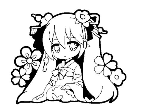 Hatsune Miku Coloring Pages To Print Coloring Pages