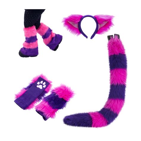 Pawstar Cheshire Cat Mew Combo Ear Tail Paws Leg Fluffies Etsy Cat