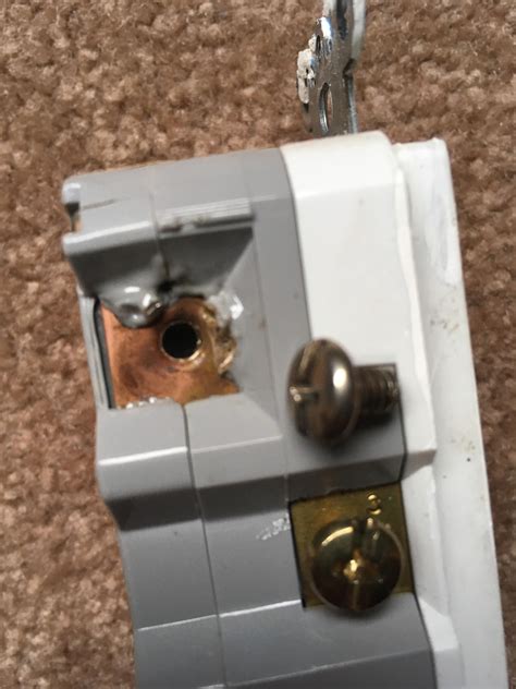 I Was Replacing A Gfci Outlet In My Bathroom And Found That A Part Of