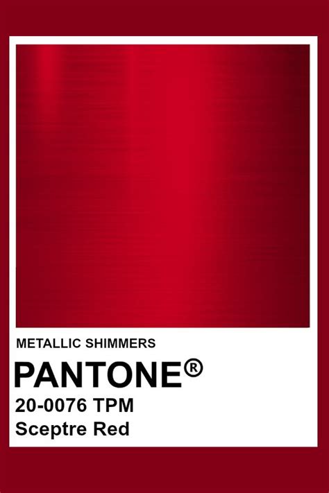 Sceptre Red Metallic Pantone Color Pantone Red Pantone Colour