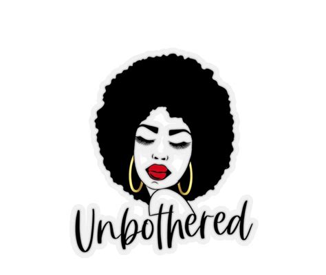 Unbothered Sticker African Woman Black Pride Black History Etsy 66276 Hot Sex Picture