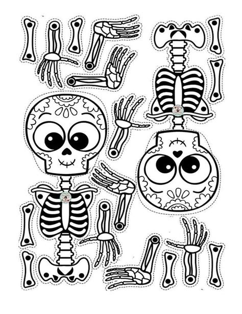 Tareitas Esqueleto Para Armar Classroom Halloween Party Theme