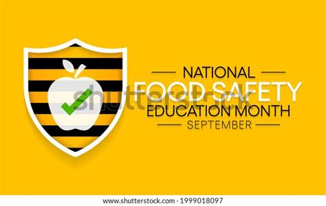 Food Safety Education Month Observed Every Stock Vector Royalty Free