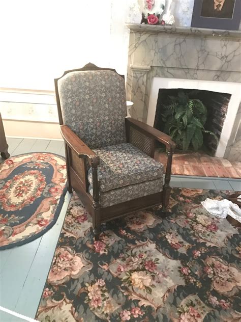 These compact armchairs fit this narrow corner nook effortlessly. Tulsa Tiny Stuff: The Peel Mansion