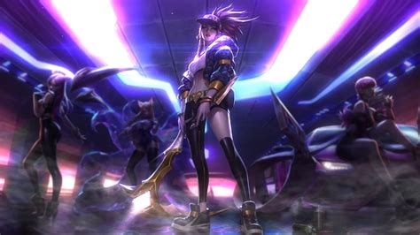 Kda Akali Splash Art Fond Décran En Direct Du Moteur 1280x720