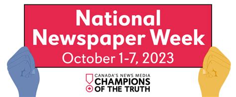 Resources To Help You Celebrate National Newspaper Week News Media Canada