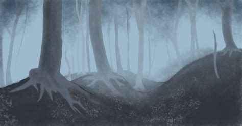 Foggy Forest Background By Inter D On Deviantart