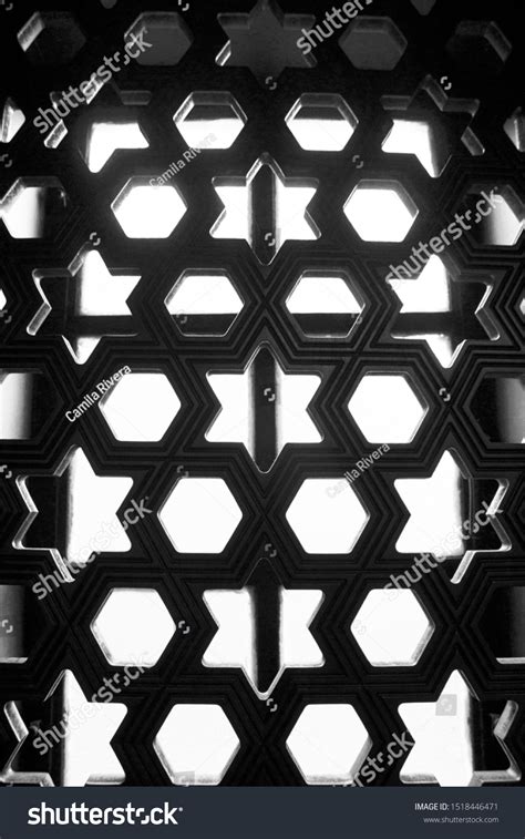 Inside Window Pattern Repeating Geometric Shapes Stock Photo 1518446471