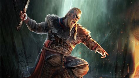 Ragnar Lothbrok Assassins Creed Valhalla 4k Wallpaperhd Games