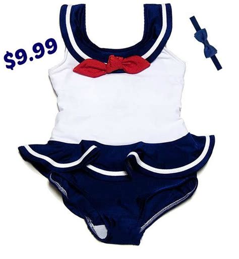 Sailor Swim Suit Baby Bathing Suit Sailor Fashion Baby Clothes