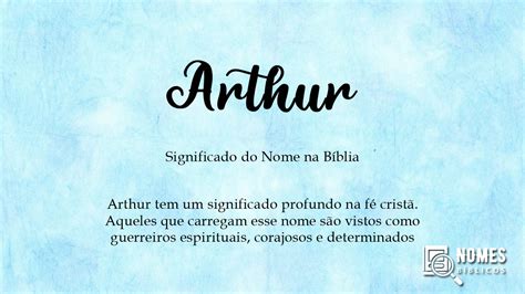Qual A Origem Do Nome Arthur