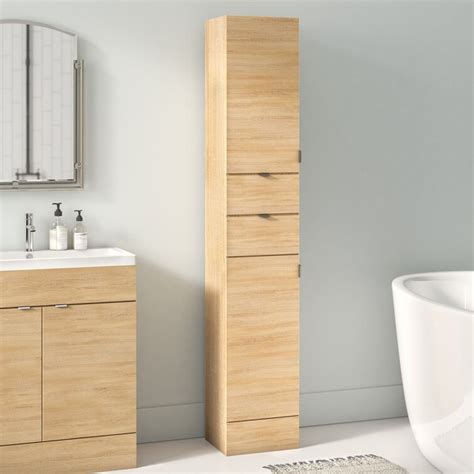 Tall Oak Bathroom Cabinet Rispa