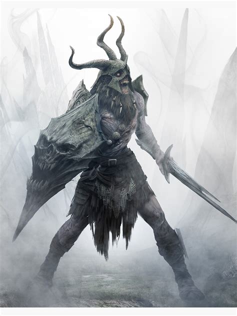 Undead Viking Draugr Warrior Dark Fantasy Art Photographic Print