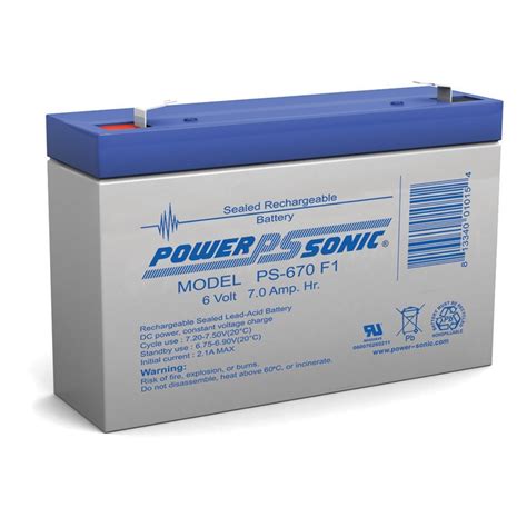 6v 7ah Sealed Lead Acid Sla Battery For Apc Ups Computer Back Up Power