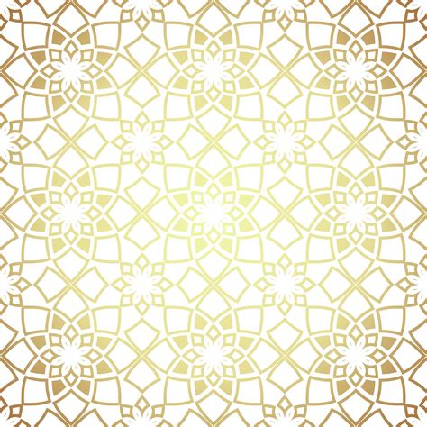 Premium Vector White And Gold Seamless Patternwith Oriental Motif