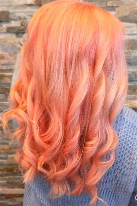 Peach Hair Color The Best Looks Of The Peach Hair Trend