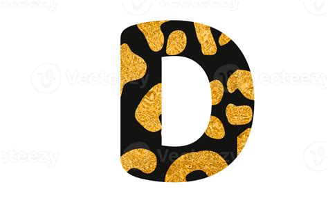 Leopard Glitter Alphabet Png 25095207 Png