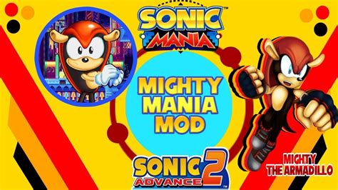 Sonic Mania Mods Sonic Advance 2 With Mighty The Armadillo Youtube